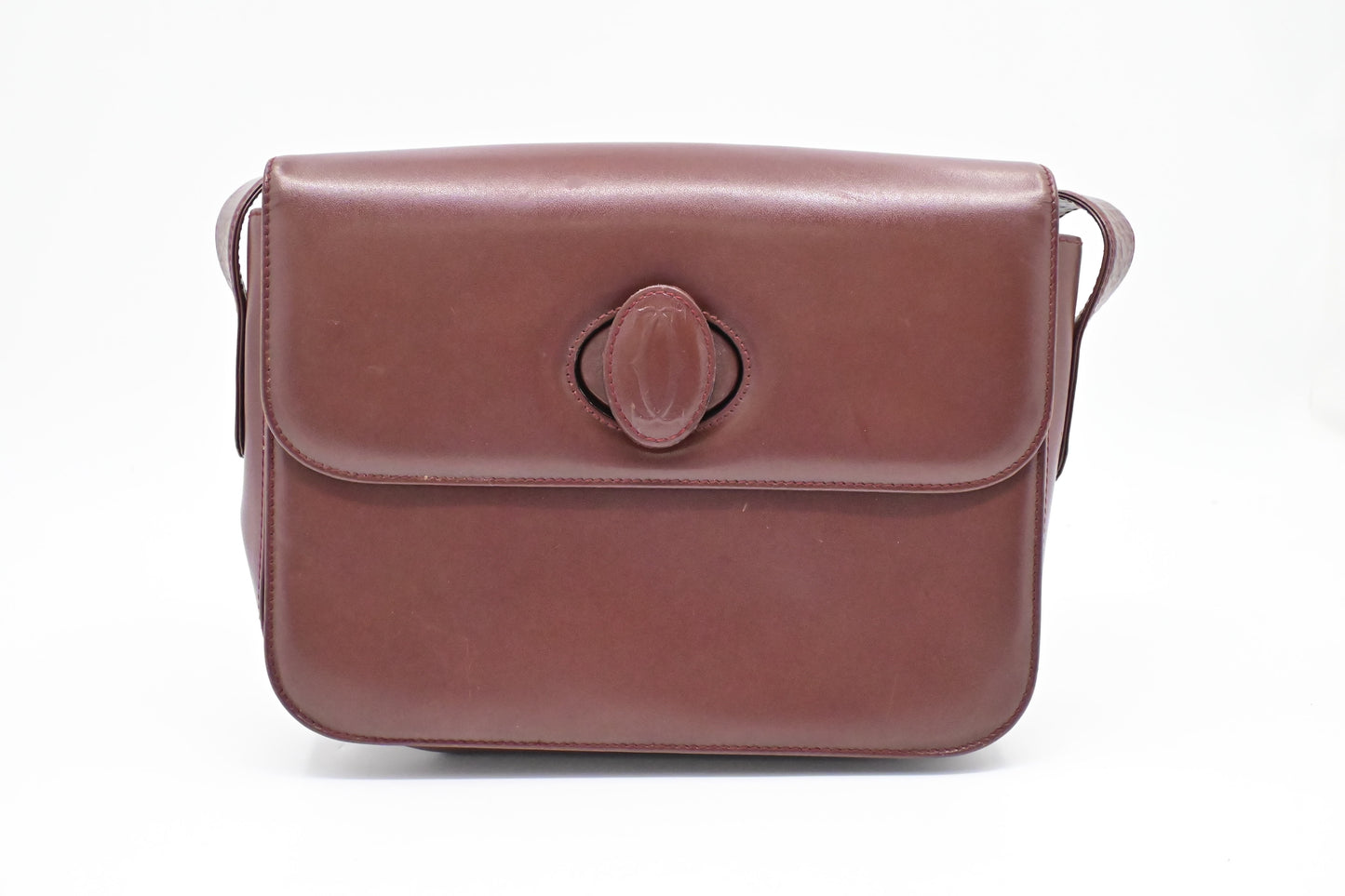 Cartier Crossbody in Burgundy Leather