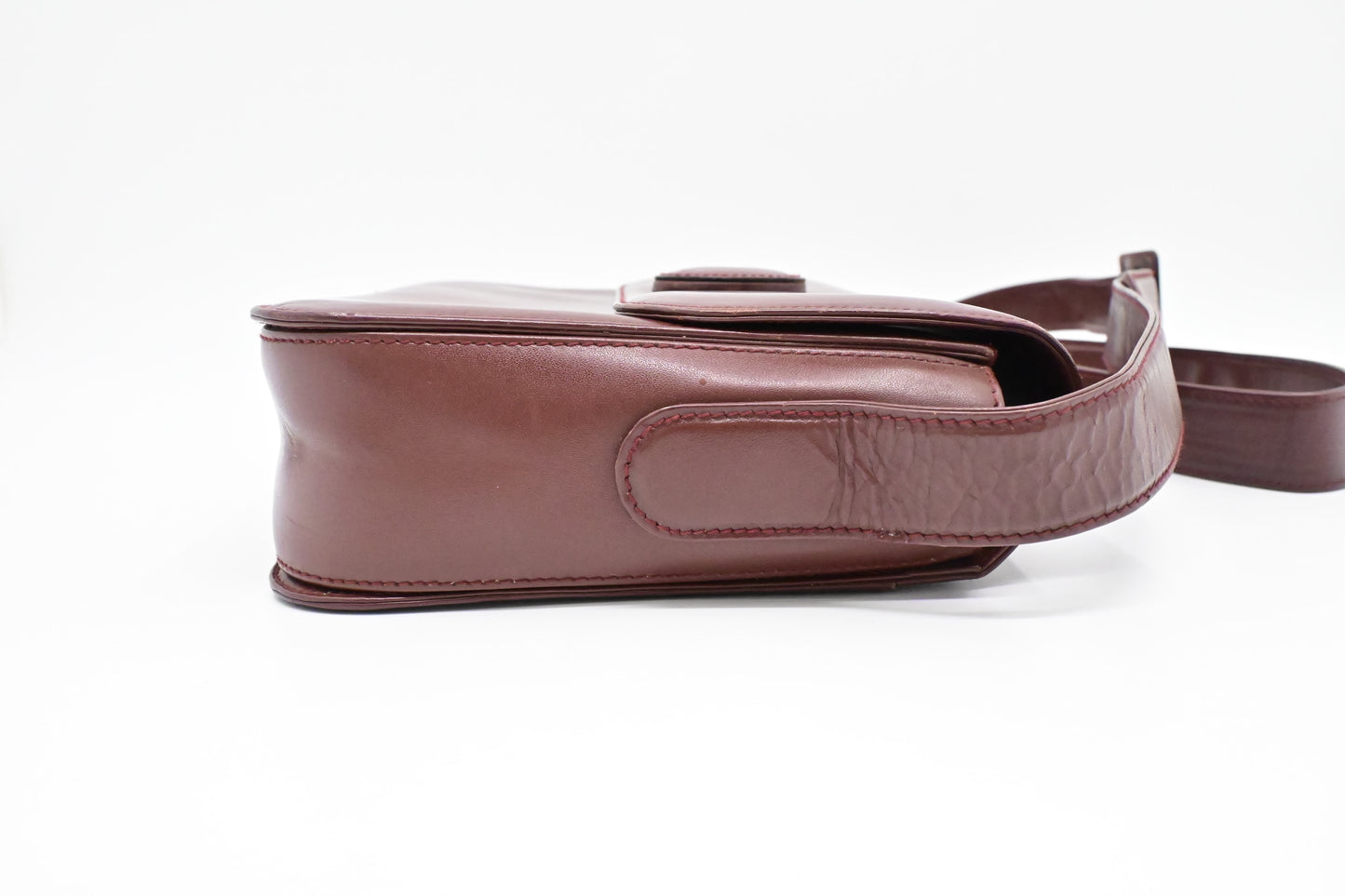 Cartier Crossbody in Burgundy Leather