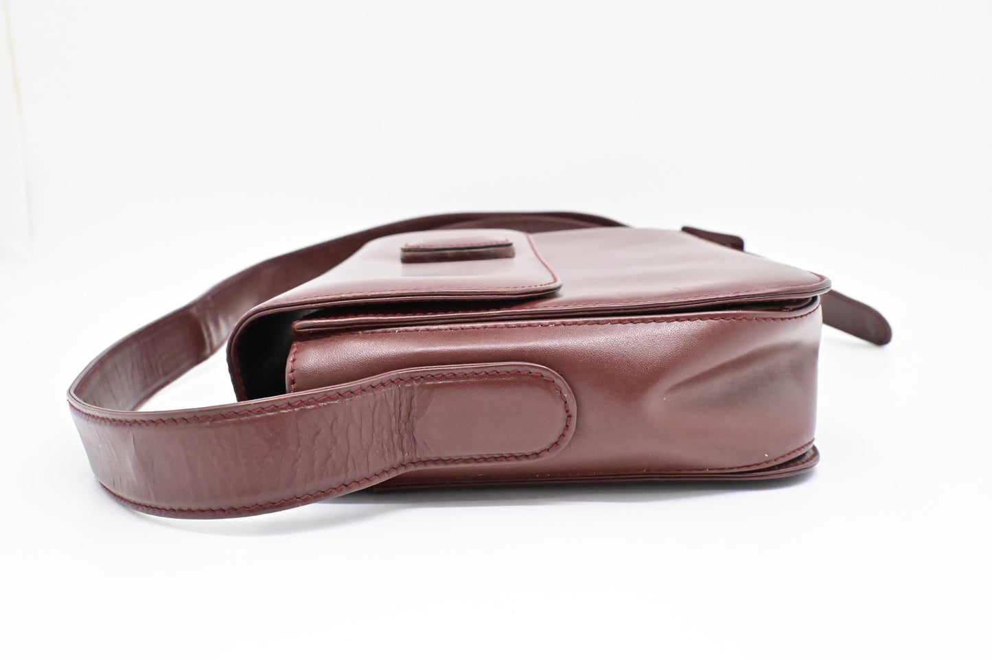 Cartier Crossbody in Burgundy Leather