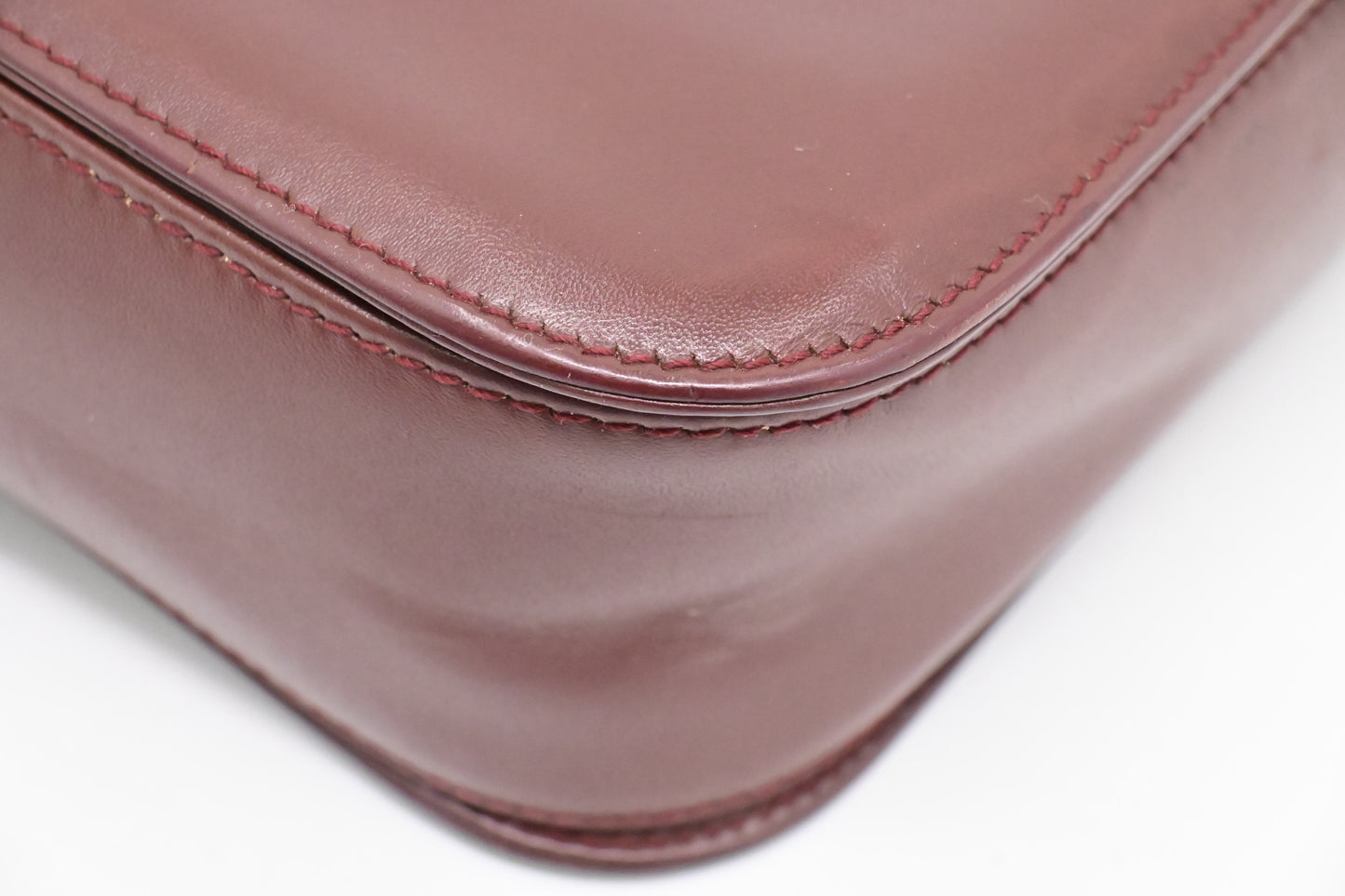 Cartier Crossbody in Burgundy Leather