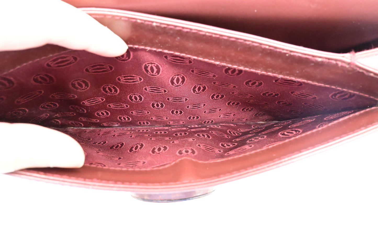 Cartier Crossbody in Burgundy Leather