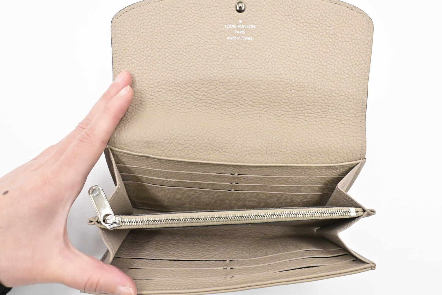 Louis Vuitton Iris Wallet in Galet Mahina Leather