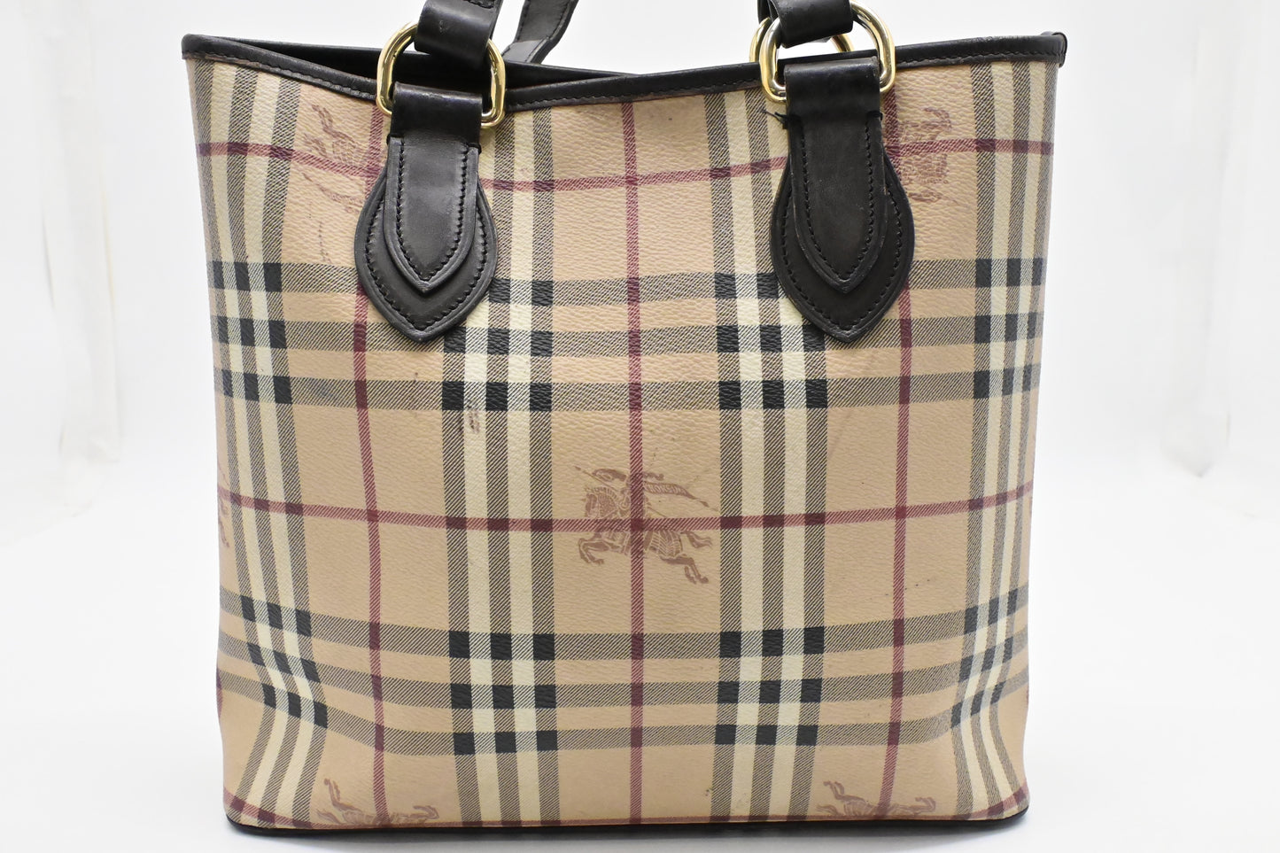 Burberry Handbag in Checked Coated Canvas