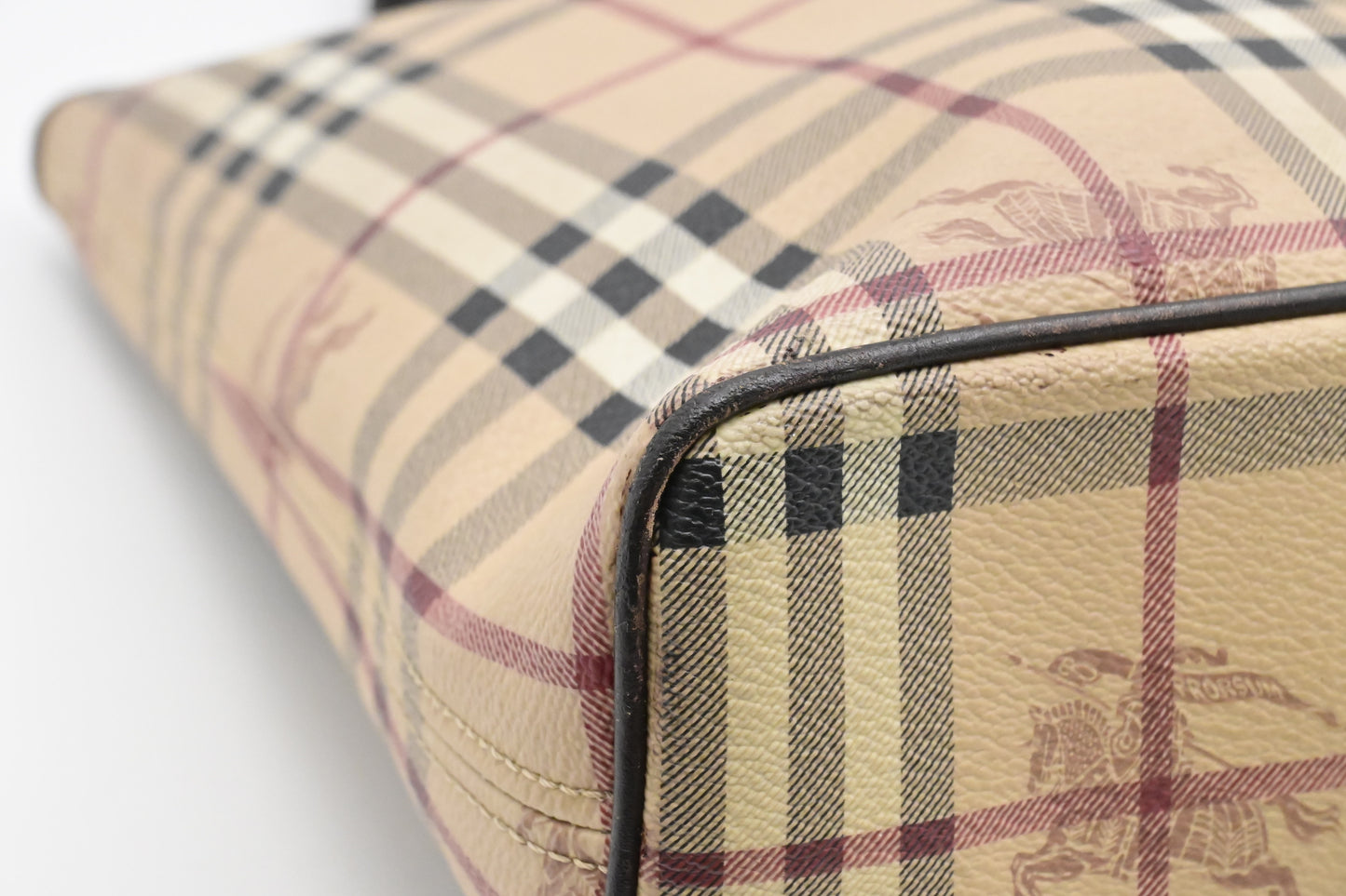 Burberry Handbag in Checked Coated Canvas