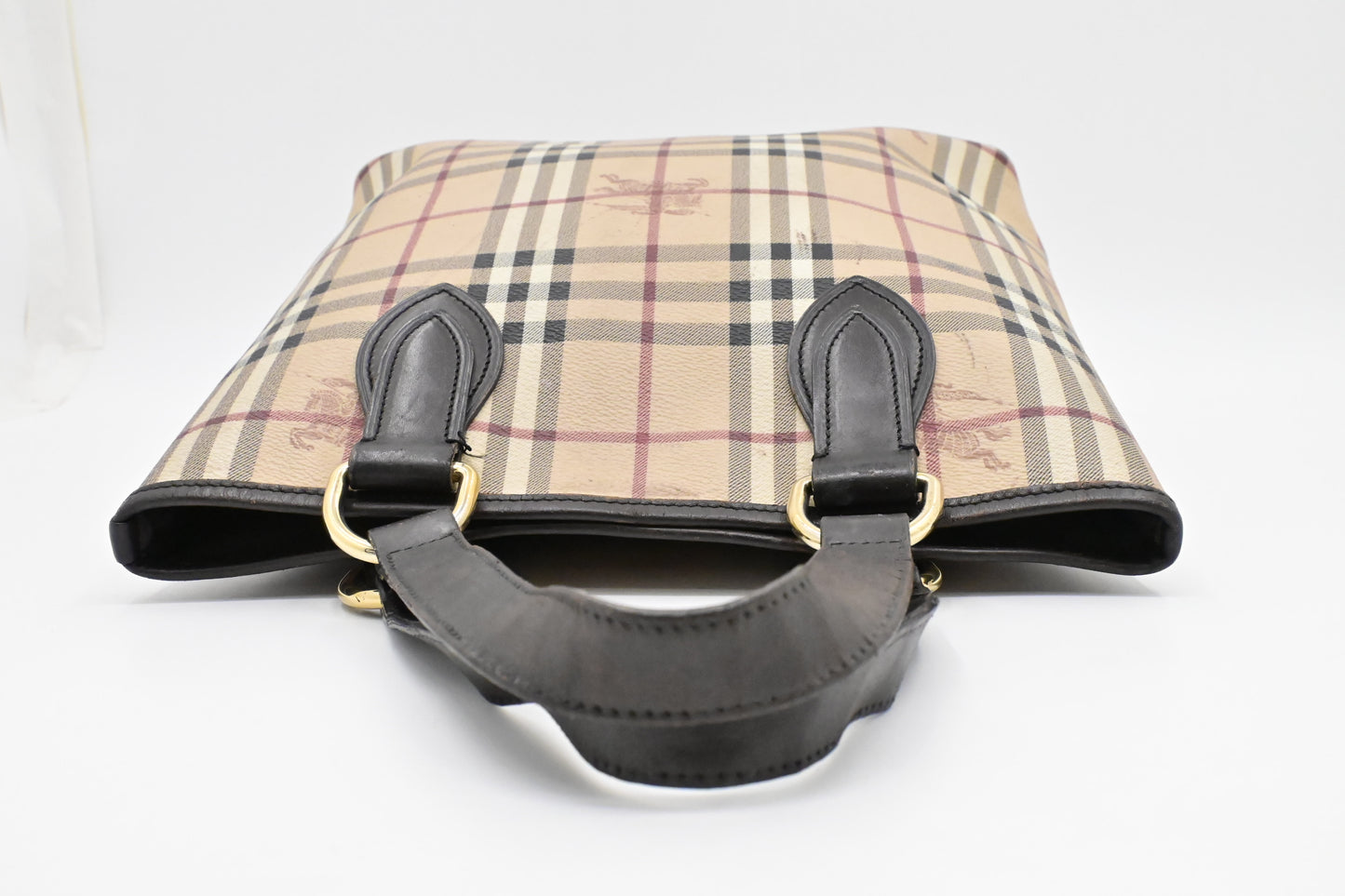 Burberry Handbag in Checked Coated Canvas