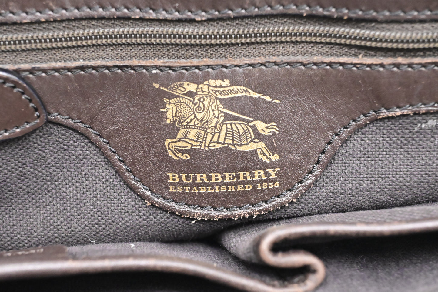 Burberry Handbag in Checked Coated Canvas