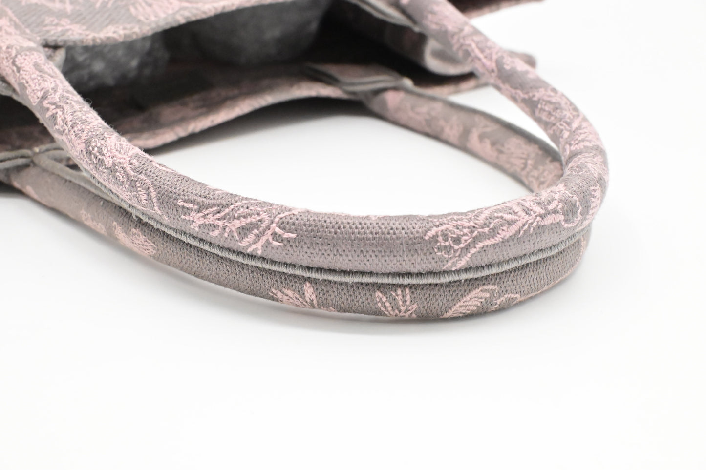 Dior Medium Book Tote in Pink Toile de Jouy Sauvage Embroidery