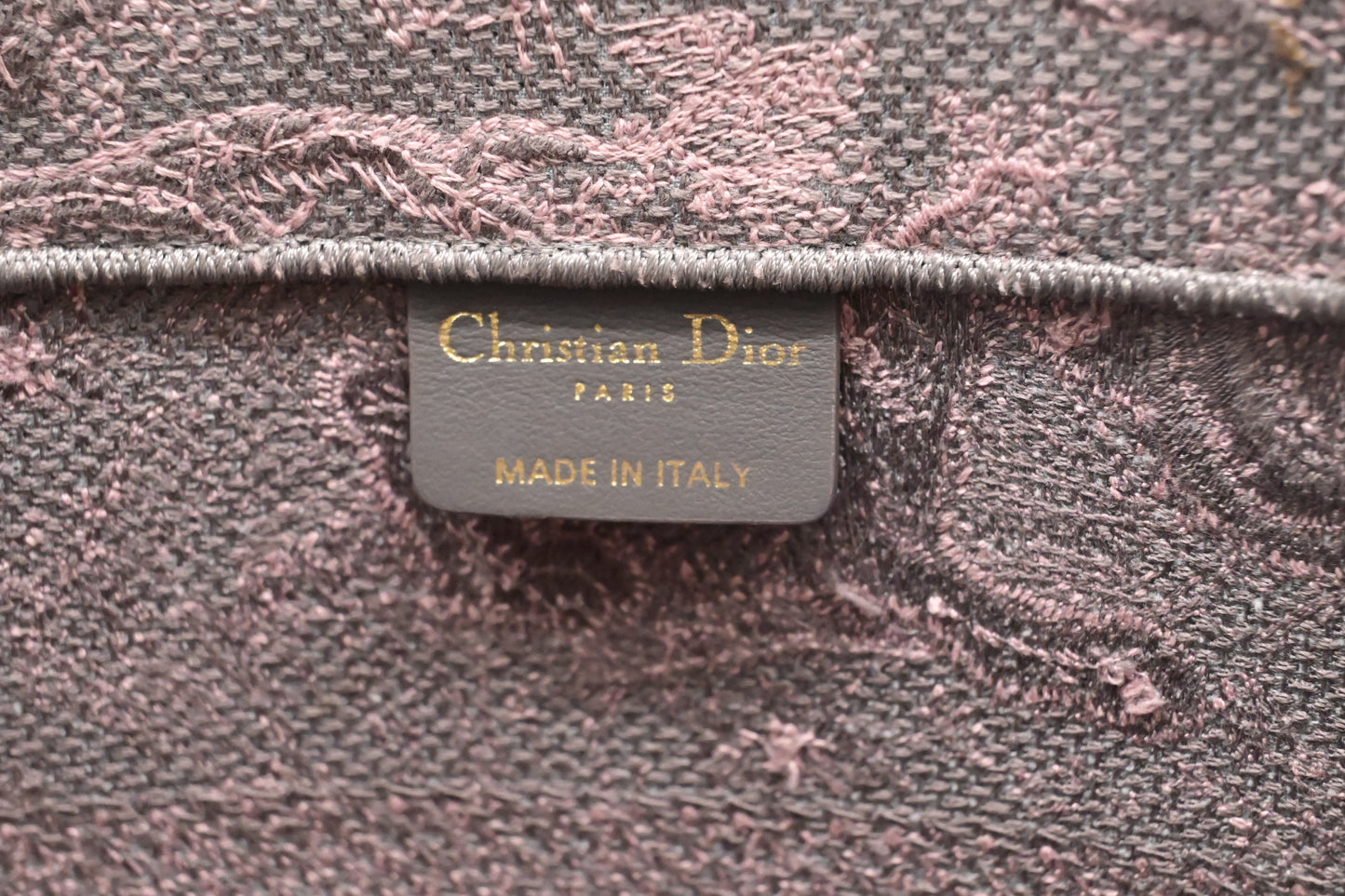 Dior Medium Book Tote in Pink Toile de Jouy Sauvage Embroidery