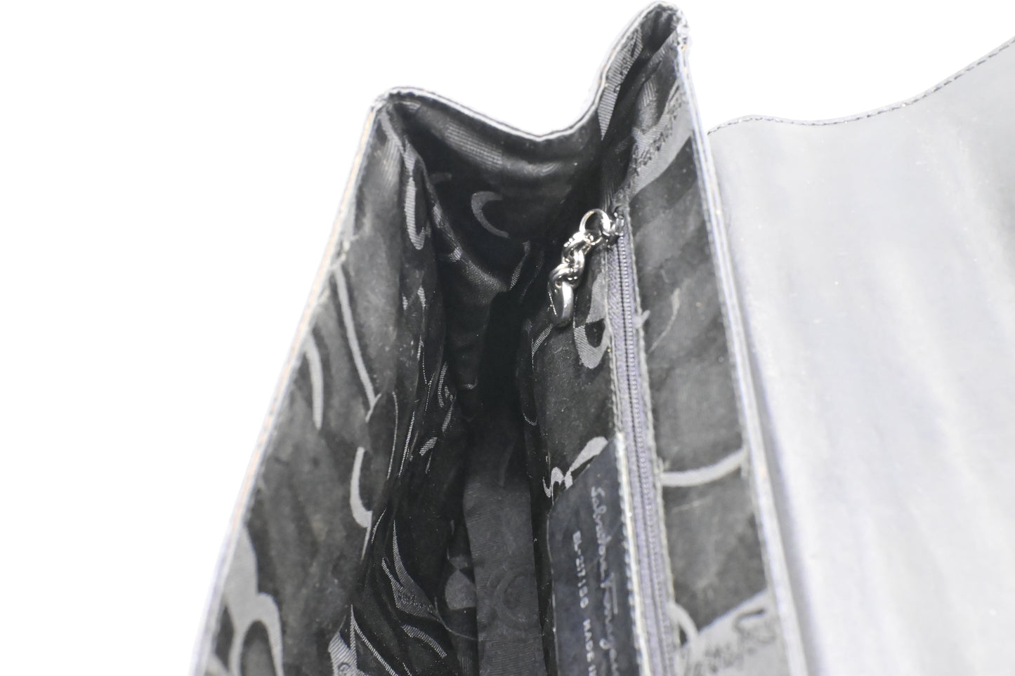 Ferragamo Shoulder Bag in Black Leather