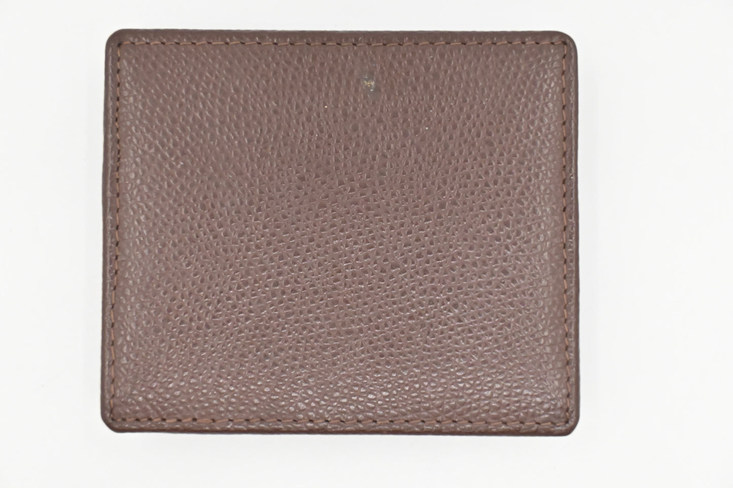 Dior Coin Case in Brown Leather