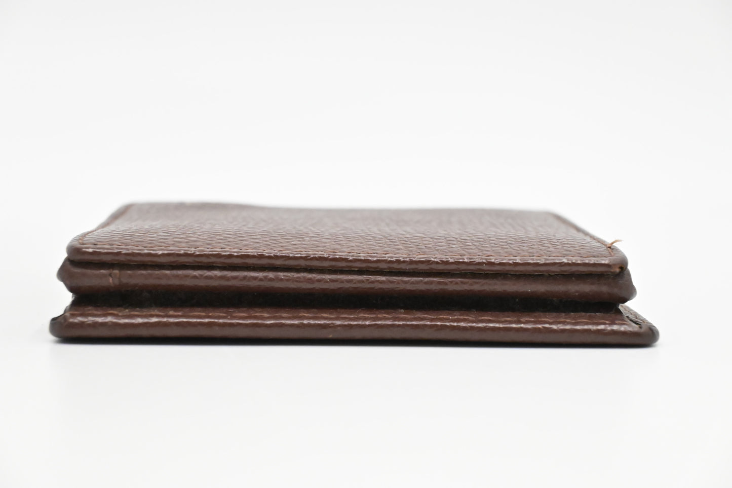Dior Coin Case in Brown Leather