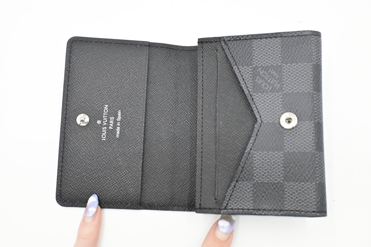 Louis Vuitton Envelope Business Card Holder in Damier Graphite Canvas