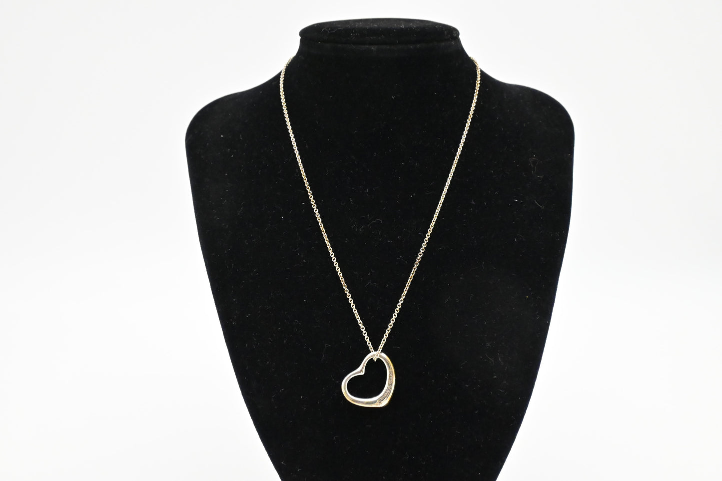 Tiffany & Co. Open Heart Necklace in Sterling Silver