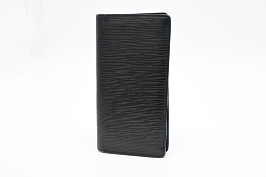 Louis Vuitton Brazza Wallet in Black Epi Leather