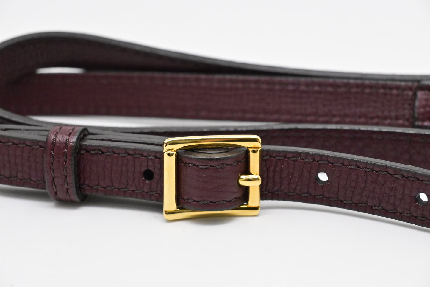 Burberry Banner House Check Medium Tote in Burgundy Leather