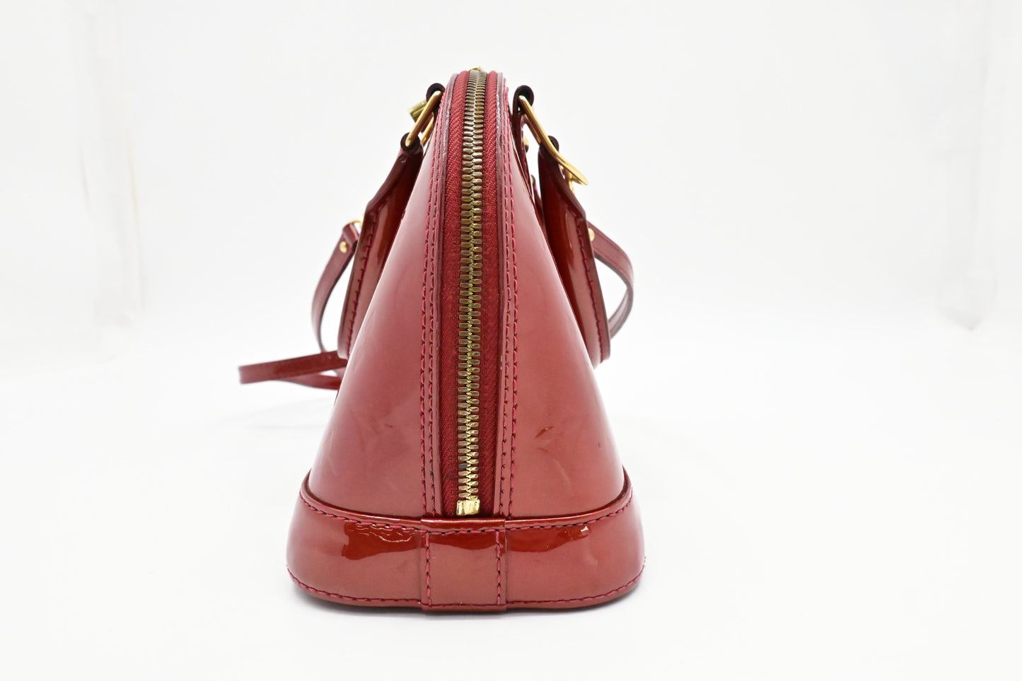 Louis Vuitton Alma BB in Red Vernis Leather