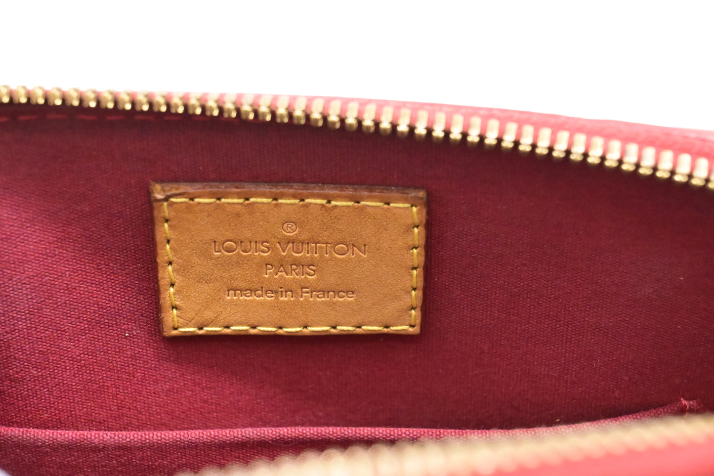Louis Vuitton Alma BB in Red Vernis Leather