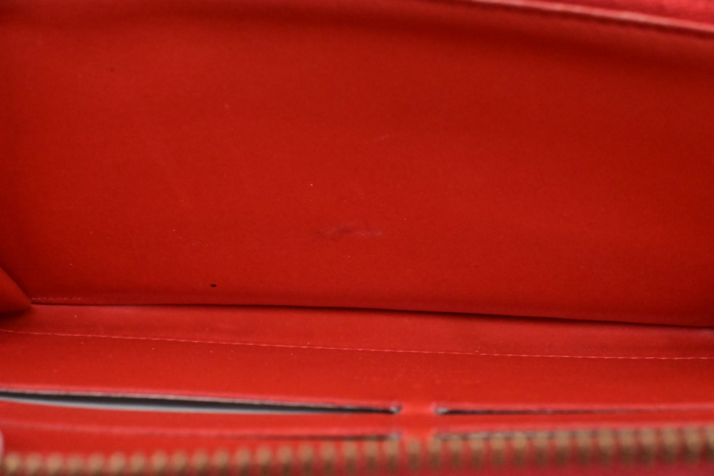 Louis Vuitton Long Zippy Wallet in Orange Sunset Vernis Leather