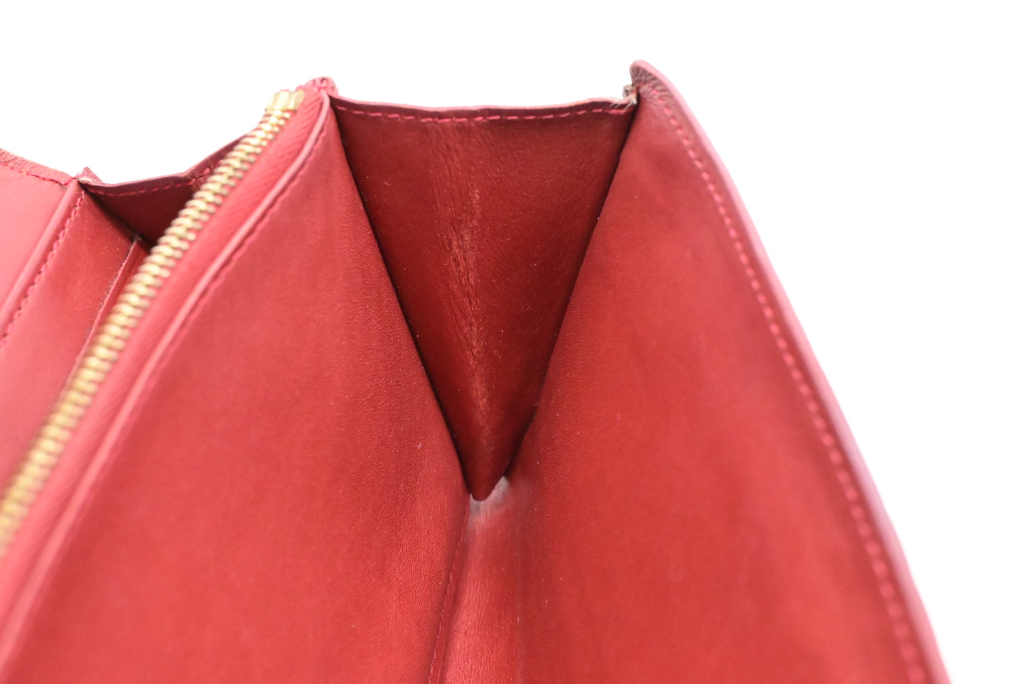 Louis Vuitton Sarah Wallet in Red Vernis Leather