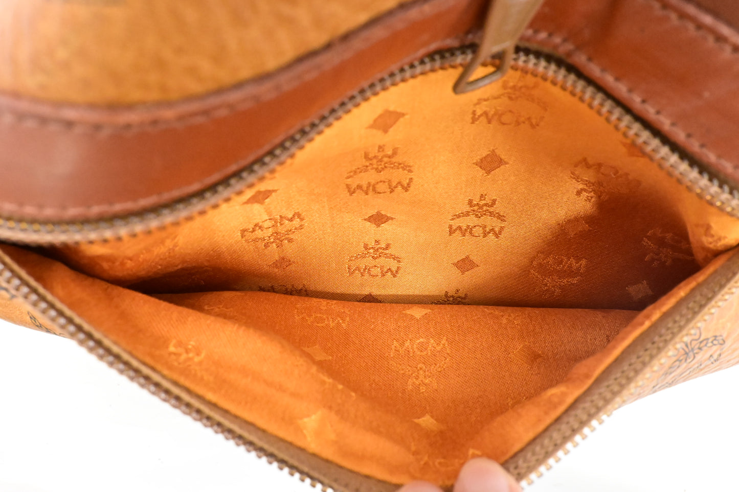 MCM Travel Bag in Cognac Visetos Canvas