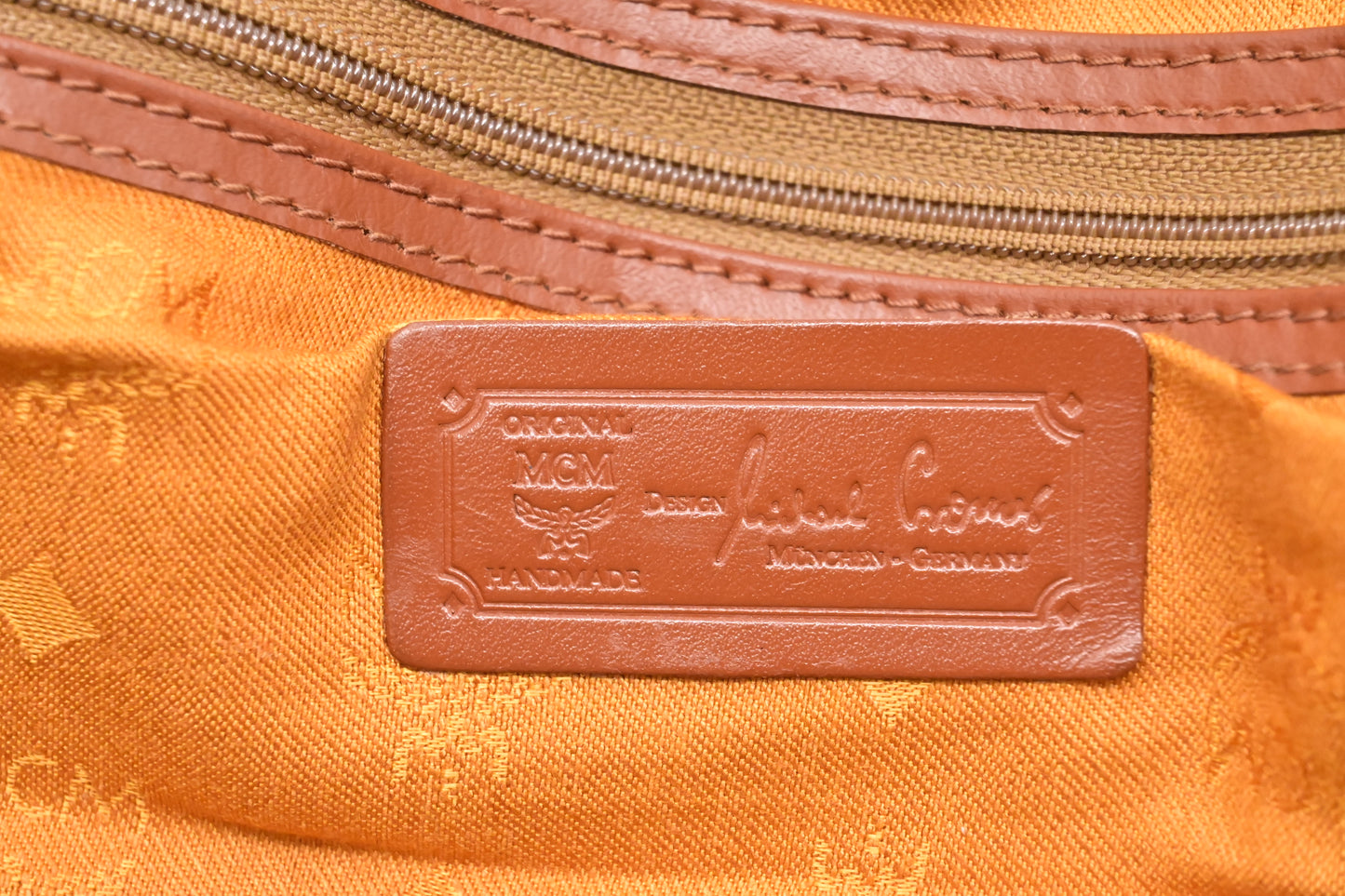 MCM Travel Bag in Cognac Visetos Canvas