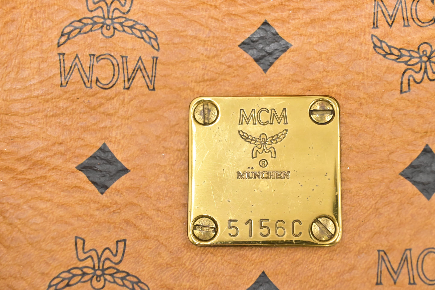 MCM Travel Bag in Cognac Visetos Canvas