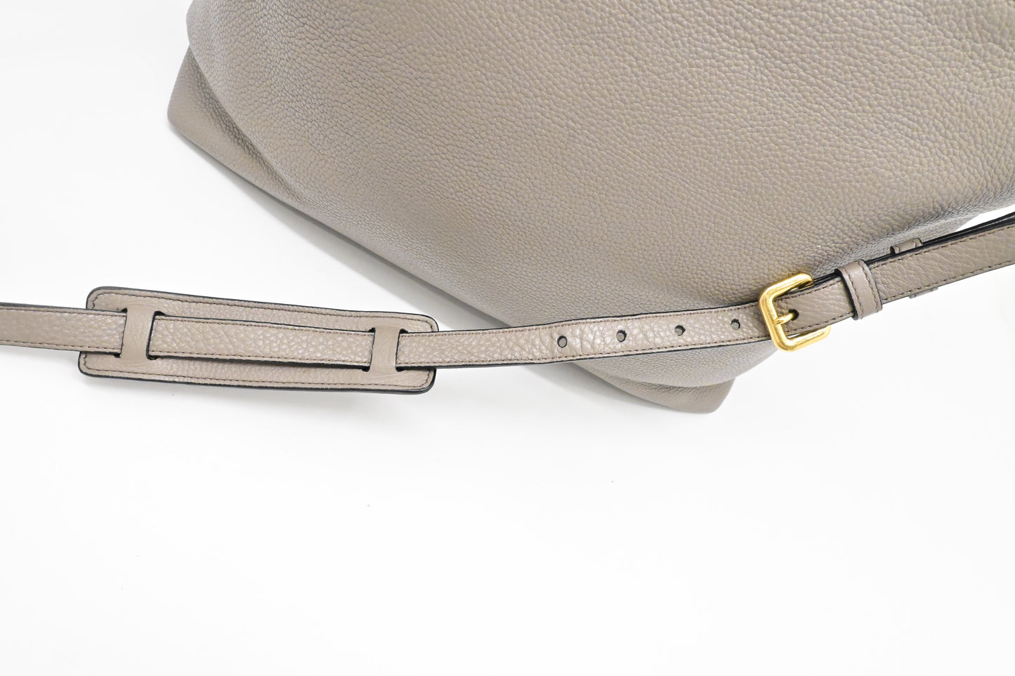 Prada 2-Way Tote in Argilla Gray Leather