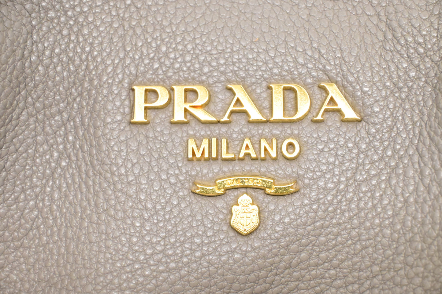 Prada 2-Way Tote in Argilla Gray Leather