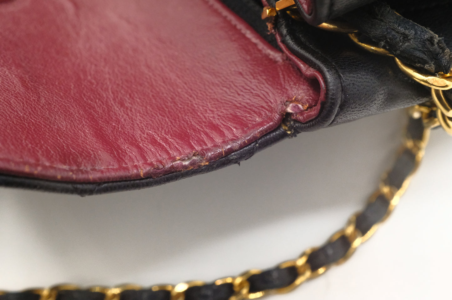 Chanel Circle Medium Single Flap in Black Mattelassé Leather