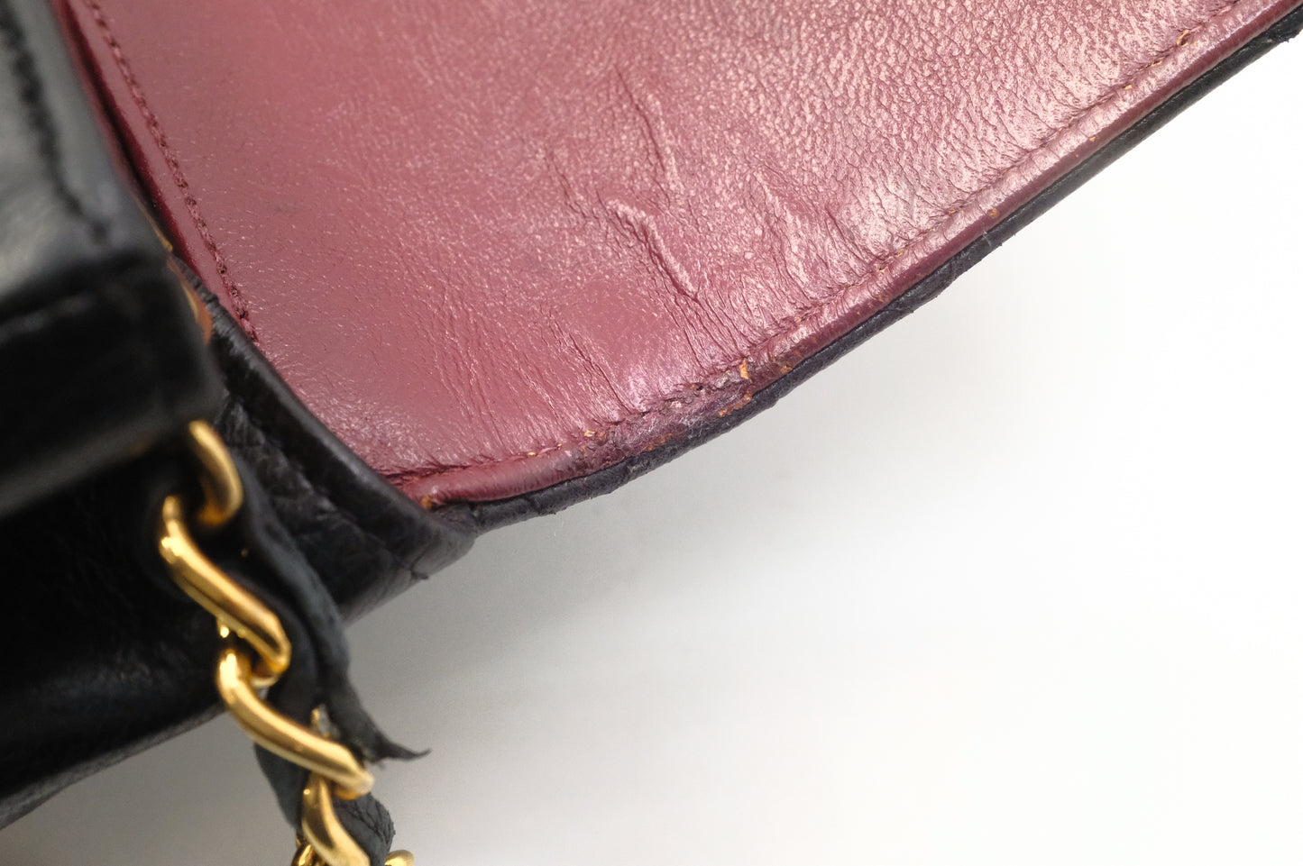 Chanel Circle Medium Single Flap in Black Mattelassé Leather