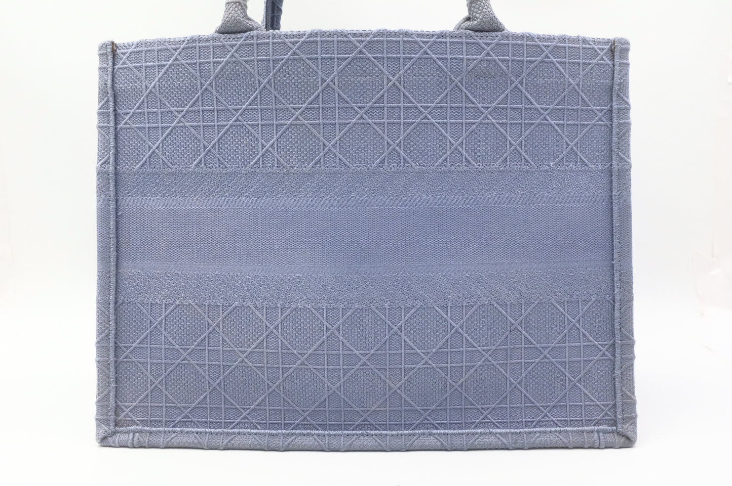 Dior Medium Book Tote in Light Blue Cannage Canvas