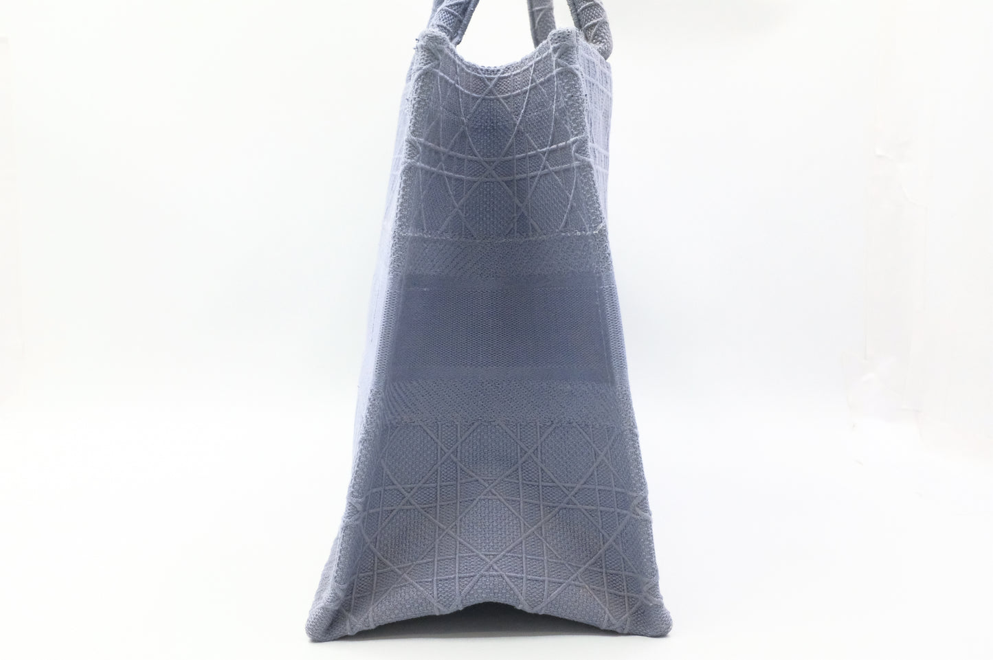 Dior Medium Book Tote in Light Blue Cannage Canvas