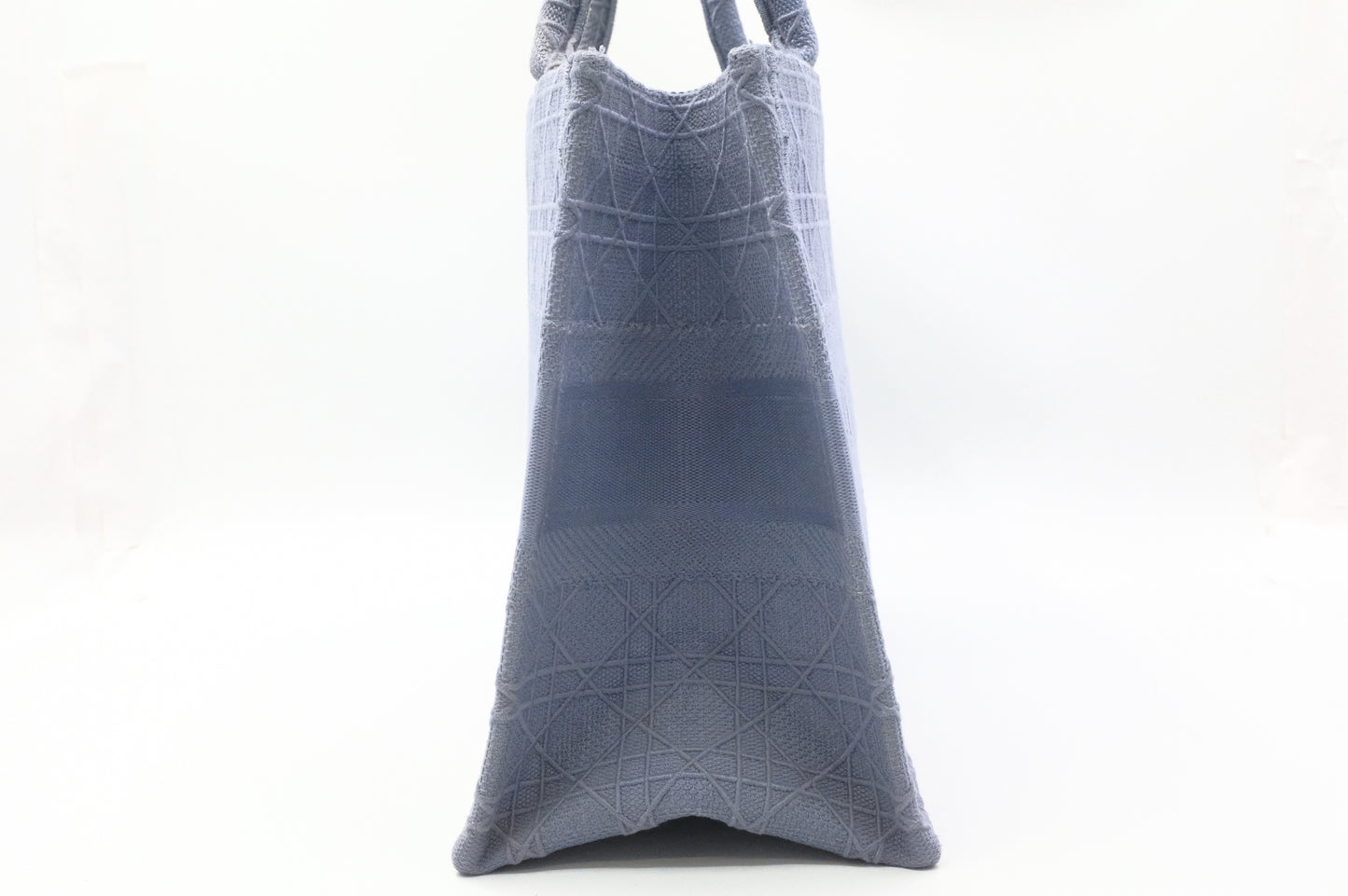 Dior Medium Book Tote in Light Blue Cannage Canvas