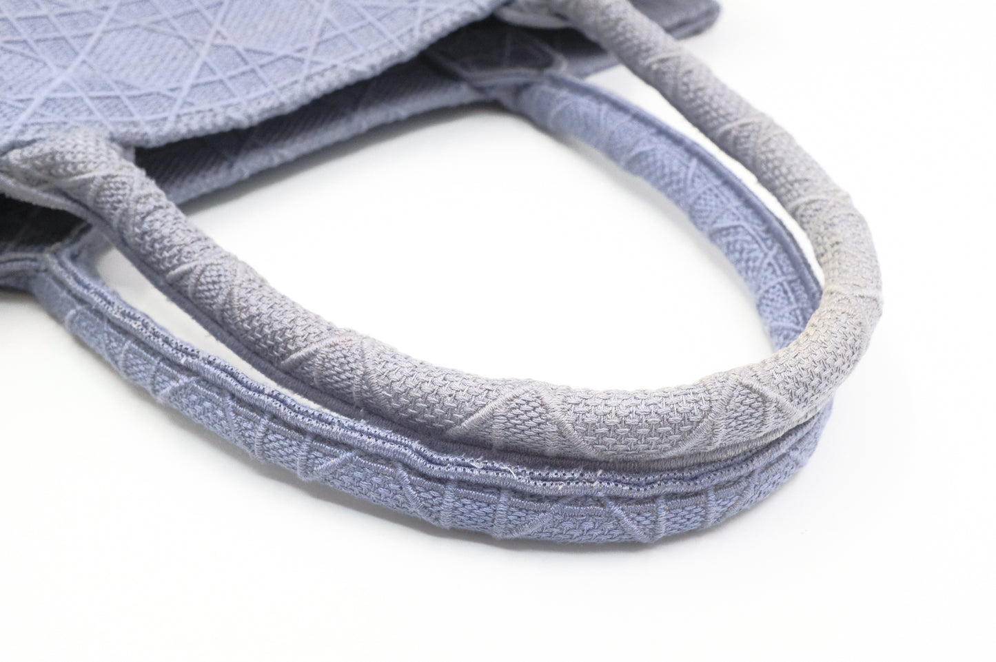 Dior Medium Book Tote in Light Blue Cannage Canvas