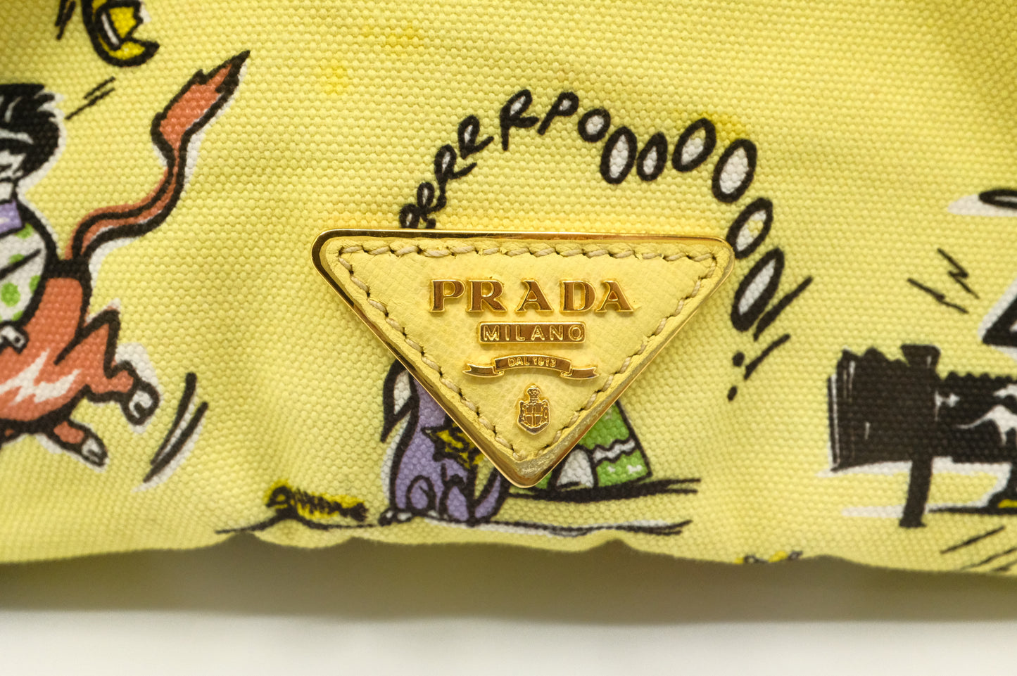 Prada Canapa in Yellow Western Canvas