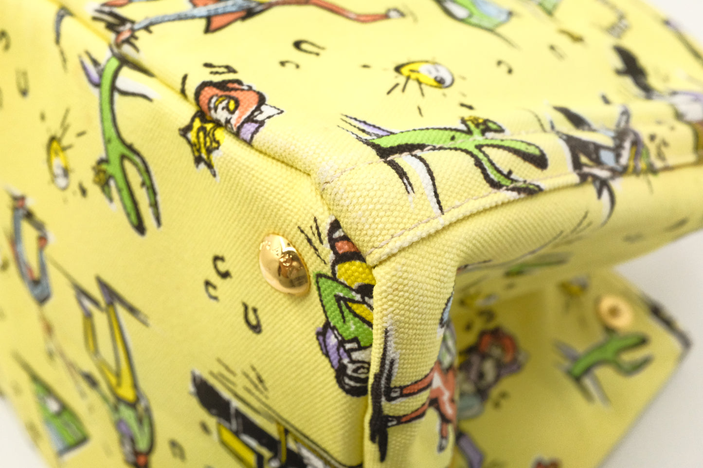Prada Canapa in Yellow Western Canvas
