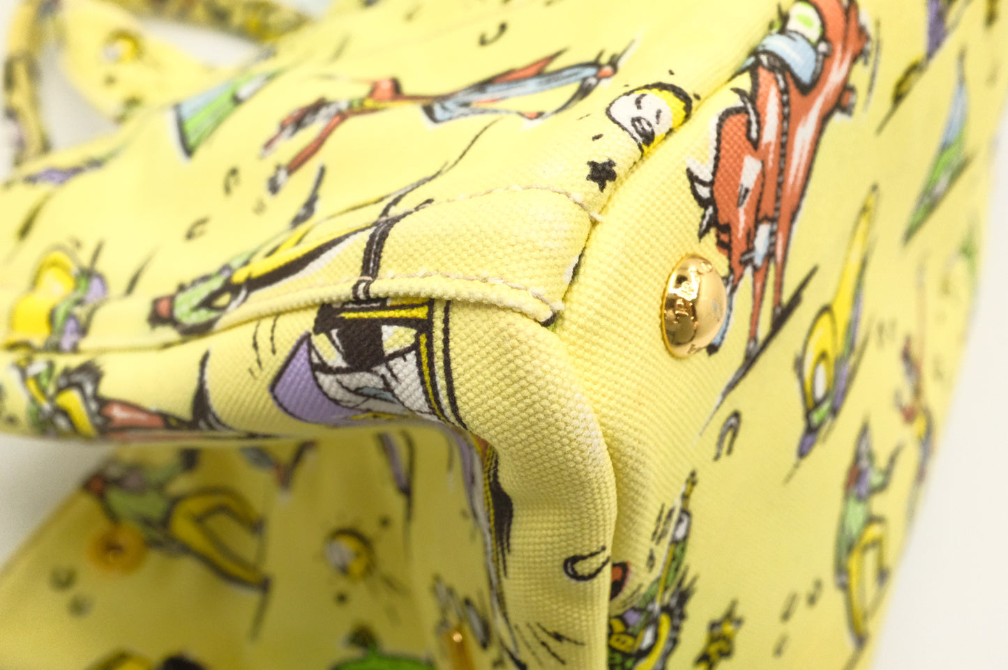 Prada Canapa in Yellow Western Canvas