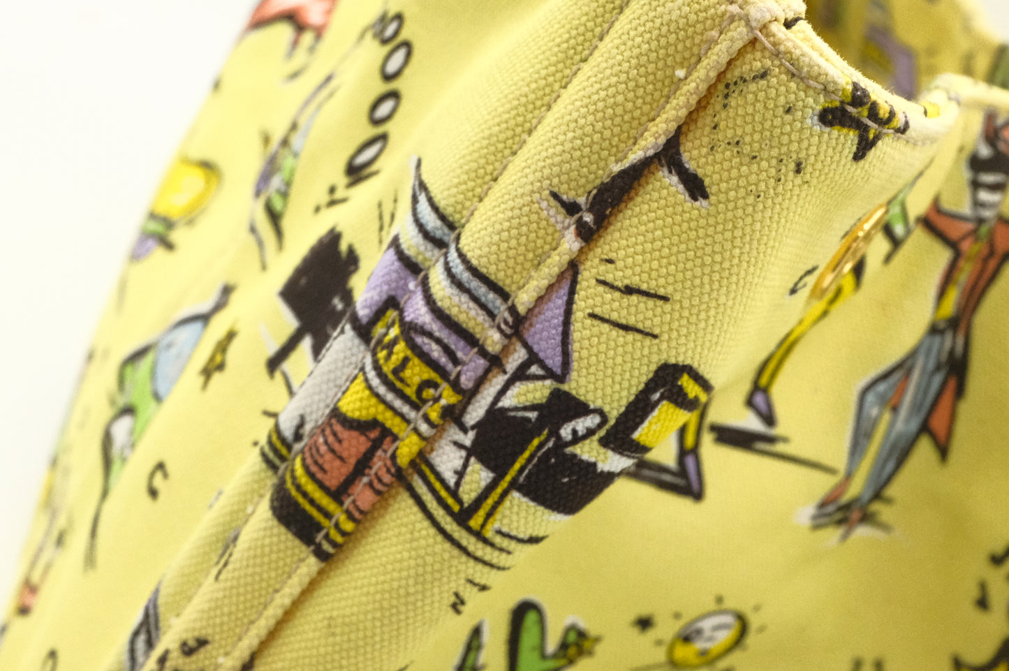 Prada Canapa in Yellow Western Canvas