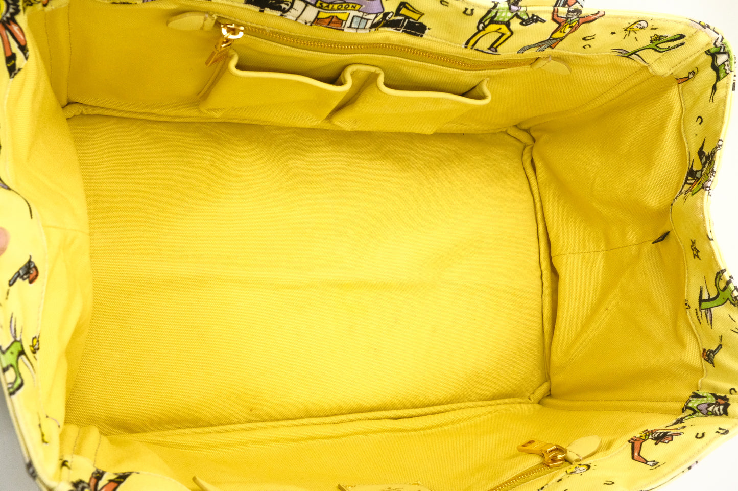 Prada Canapa in Yellow Western Canvas