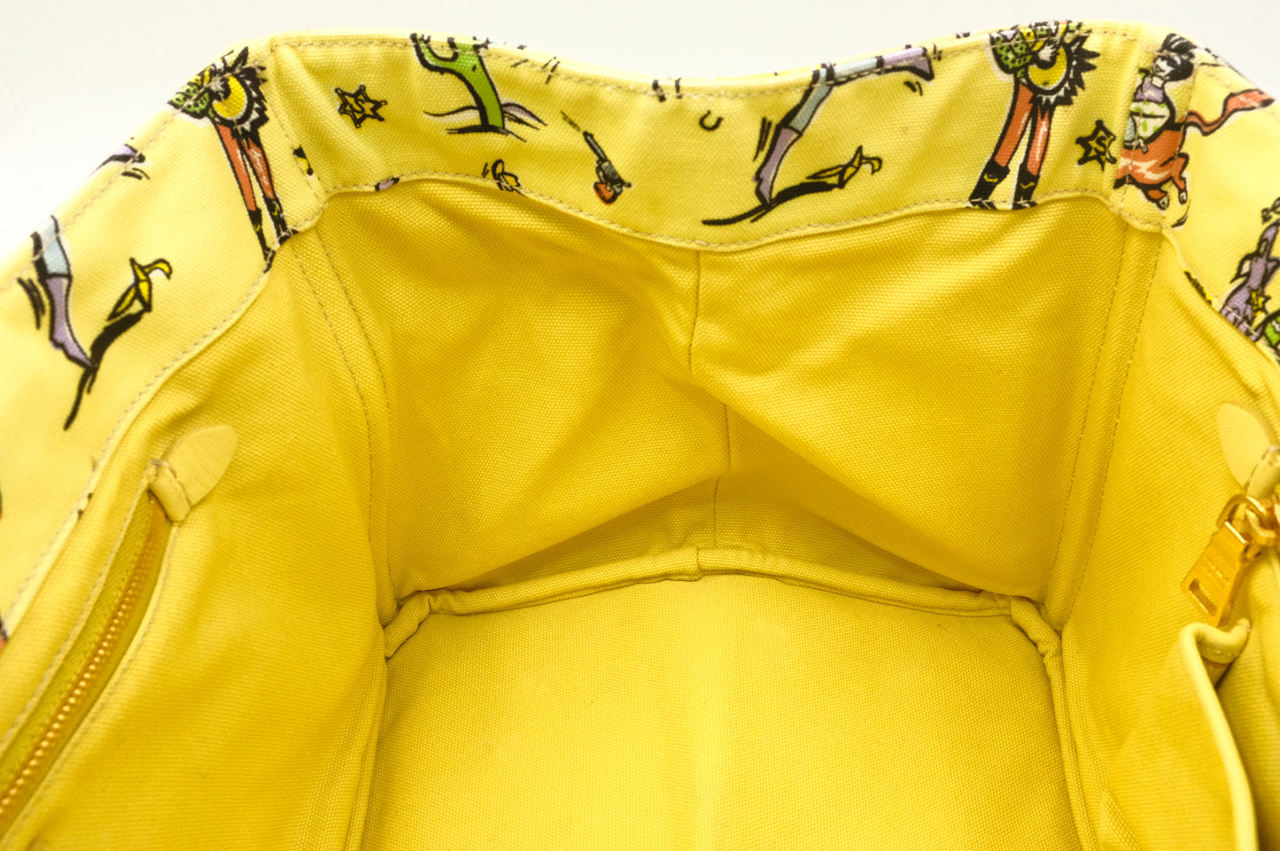 Prada Canapa in Yellow Western Canvas
