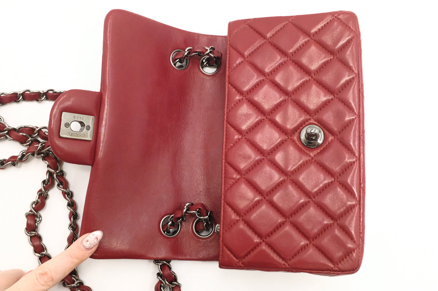 Chanel Mini Flap in Red Leather