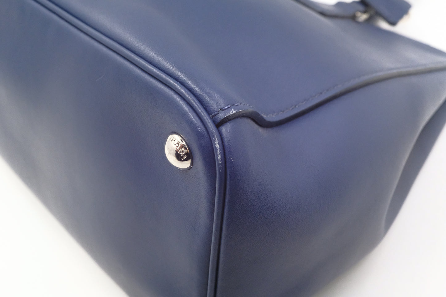 Prada Galleria Tote in Blue City Calf Leather