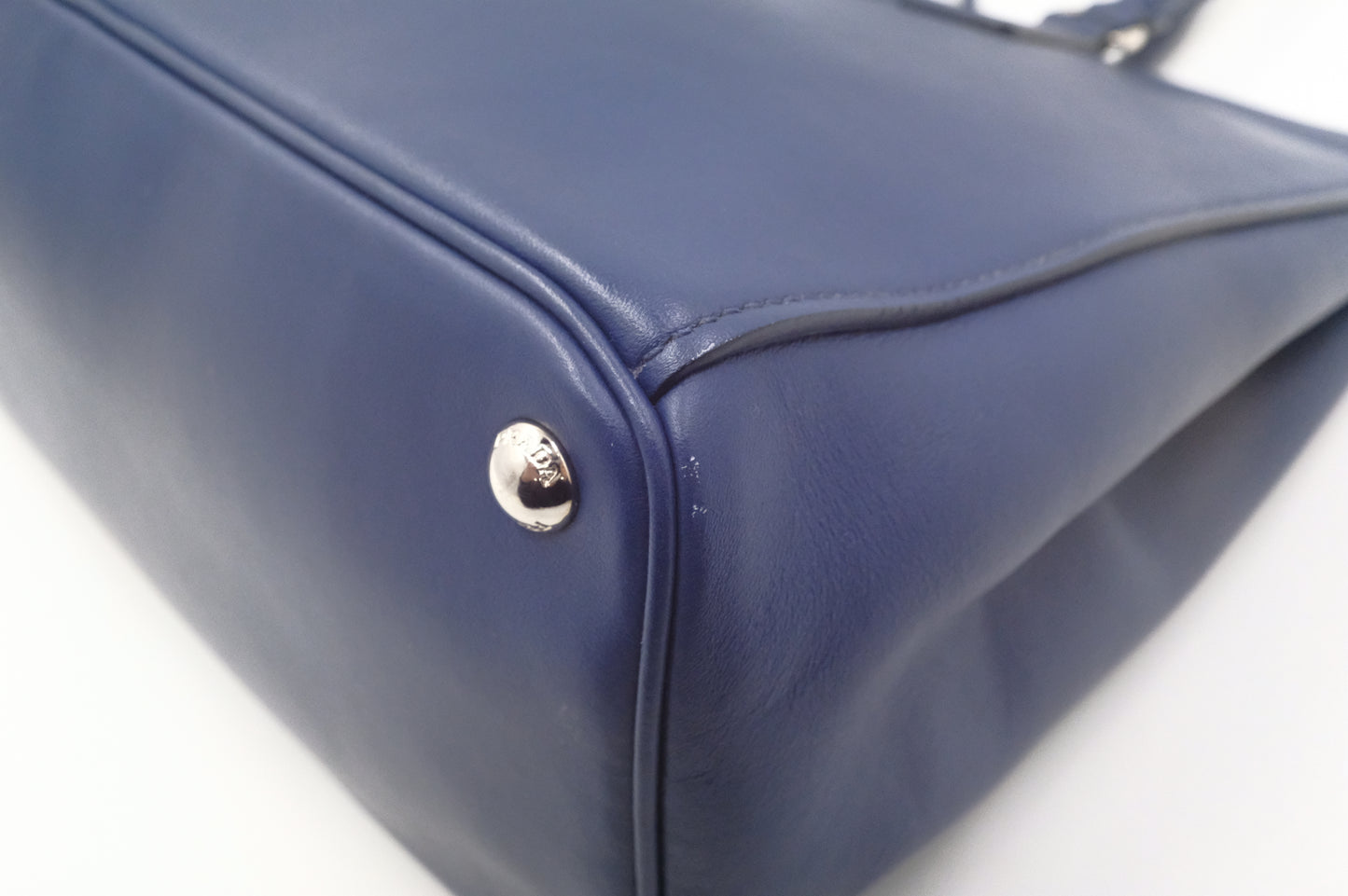 Prada Galleria Tote in Blue City Calf Leather