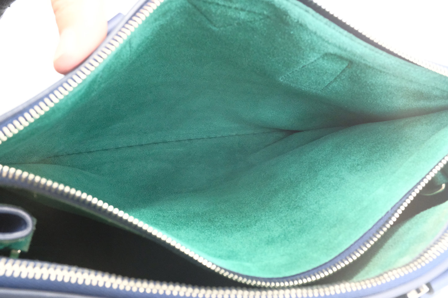 Prada Galleria Tote in Blue City Calf Leather