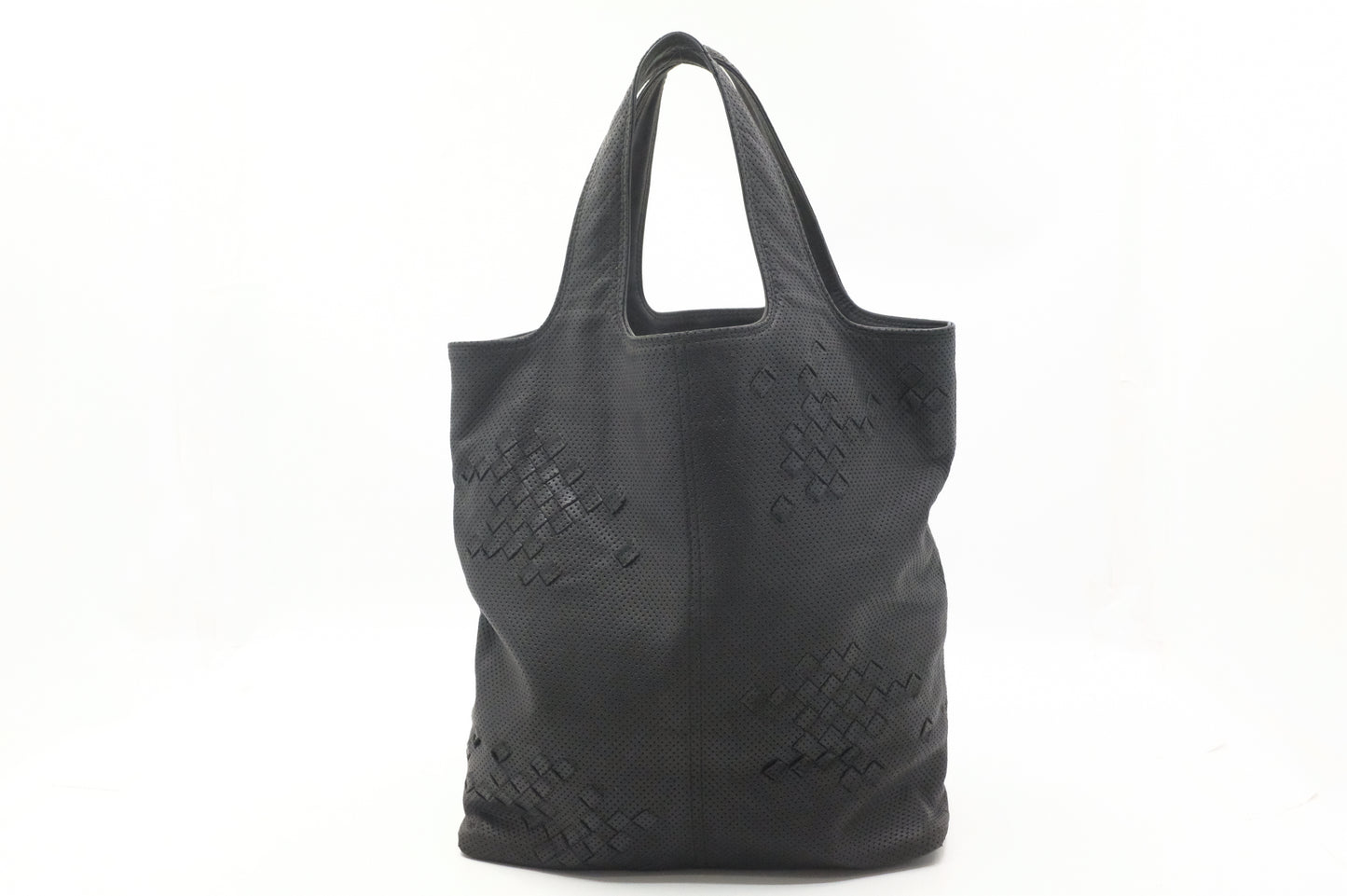 Bottega Veneta Hobo Bag in Black Perforated Leather