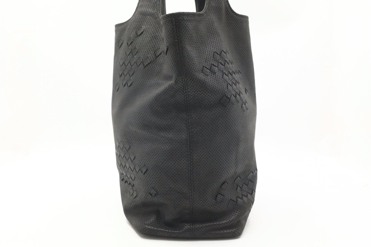 Bottega Veneta Hobo Bag in Black Perforated Leather