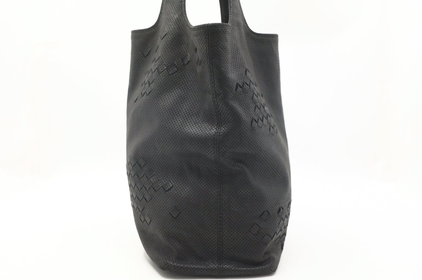 Bottega Veneta Hobo Bag in Black Perforated Leather