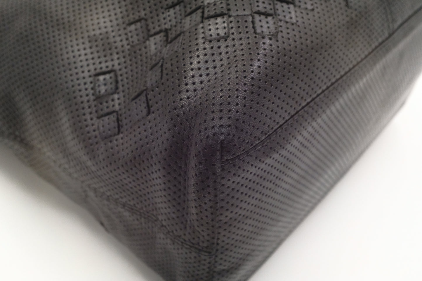 Bottega Veneta Hobo Bag in Black Perforated Leather