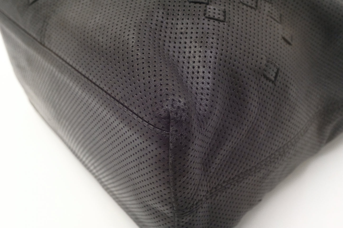 Bottega Veneta Hobo Bag in Black Perforated Leather