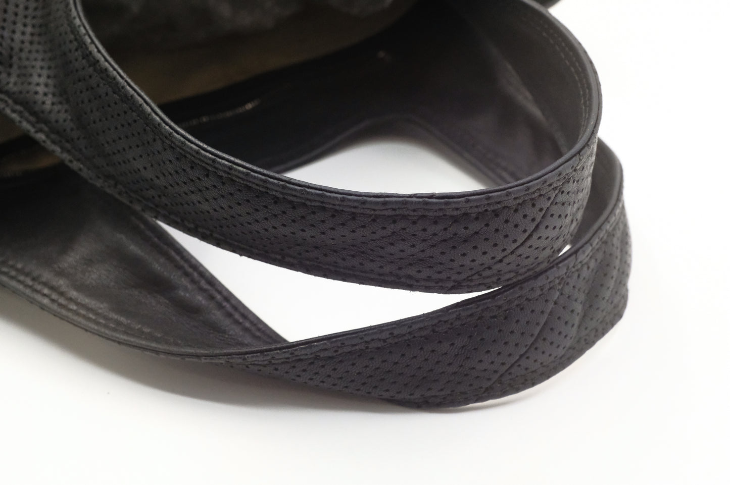 Bottega Veneta Hobo Bag in Black Perforated Leather